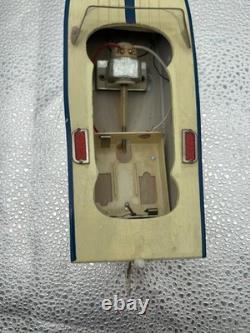 Bateau Modèle en Bois Neuf Rare à Piles Union Japon Fonctionne Rare