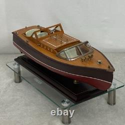 Bateau à moteur de luxe italien Vintage fait main de style RIVA ARISTON 20 à double cockpit