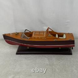 Bateau à moteur de luxe italien Vintage fait main de style RIVA ARISTON 20 à double cockpit