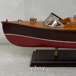 Bateau à moteur de luxe italien Vintage fait main de style RIVA ARISTON 20 à double cockpit