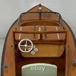 Bateau à moteur de luxe italien Vintage fait main de style RIVA ARISTON 20 à double cockpit