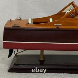 Bateau à moteur de luxe italien Vintage fait main de style RIVA ARISTON 20 à double cockpit