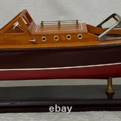 Bateau à moteur de luxe italien Vintage fait main de style RIVA ARISTON 20 à double cockpit