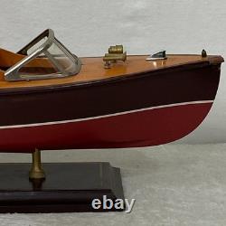 Bateau à moteur de luxe italien Vintage fait main de style RIVA ARISTON 20 à double cockpit