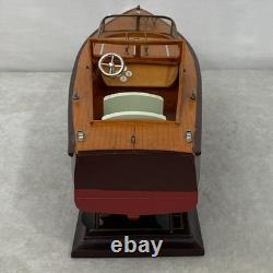 Bateau à moteur de luxe italien Vintage fait main de style RIVA ARISTON 20 à double cockpit