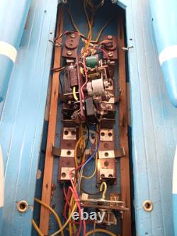 Bateau à moteur en bois japonais Ito modèle batterie années 1950 30 pouces de long rare