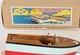 Bateau à Moteur En Bois Vintage Des Années 1950, Jouet Fabriqué Au Japon Avec Sa Boîte D'origine