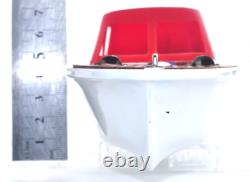 Bateau à moteur vintage Lucky Toy Japon fonctionnant à piles modèle en bois fonctionne bien