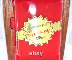 Bateau à moteur vintage Lucky Toy Japon fonctionnant à piles modèle en bois fonctionne bien