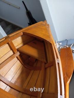 Bateau à rames en bois Skif Dory modèle canoë skiff 39x15 1/2L×9 1/2-10H Nautica