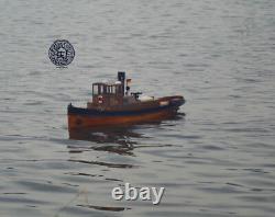 Bateau à vapeur allemand 118 720 mm 28 Kit de modèle RC en bois