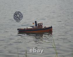 Bateau à vapeur allemand 118 720 mm 28 Kit de modèle RC en bois