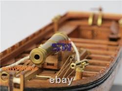 Bateau canon à rames complet à l'échelle 1/36 42FT modèle en bois Shicheng