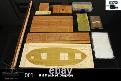Bateau de commerce Leudo à l'échelle 1:48 de 430mm 17 Kit de maquette en bois de navire Shicheng DIY