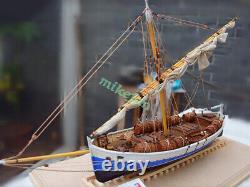 Bateau de commerce Leudo à l'échelle 1:48, kit de maquette en bois de 430 mm (17') DIY Shicheng