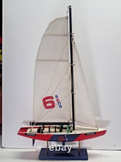 Bateau de course Transiciel Yacht Sens 6 Modèle en bois 22 Hauteur