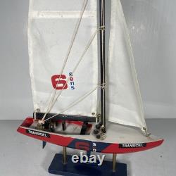 Bateau de course Transiciel Yacht Sens 6 Modèle en bois 22 Hauteur