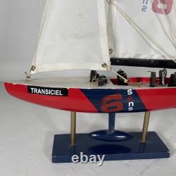 Bateau de course Transiciel Yacht Sens 6 Modèle en bois 22 Hauteur