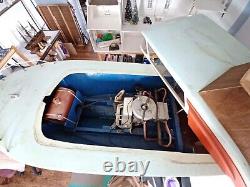 Bateau de croisière de cabine modèle motorisé à coque en fibre de verre de 6 pieds fait main - non testé