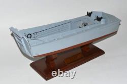 Bateau de débarquement USN LCVP Higgins, rampe s’ouvre, maquette de bureau à l’échelle 1/24, Seconde Guerre mondiale SC
 <br/> 
 