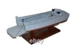 Bateau de débarquement USN LCVP Higgins, rampe s’ouvre, maquette de bureau à l’échelle 1/24, Seconde Guerre mondiale SC

<br/>   