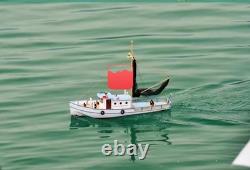 Bateau de pêche radiocommandé modèle NAXOS, yacht à moteur, coque en FRP et kit de bateau en contreplaqué à monter soi-même