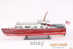 Bateau de performance de luxe HACKER CRAFT THUNDERBIRD 62 cm modèle de 24,4 pouces