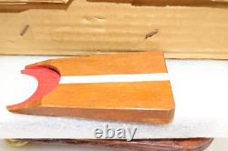 Bateau en Bois Modèle Vintage de Jouet dans Boîte à Piles Japon