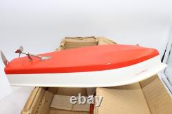 Bateau en Bois Modèle Vintage de Jouet dans Boîte à Piles Japon
