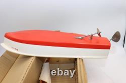 Bateau en Bois Modèle Vintage de Jouet dans Boîte à Piles Japon