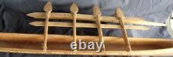 Bateau en Modèle Fait Main Étonnant DÉTAIL FABULEUX CONSTRUCTION EN BOIS COMPLÈTE