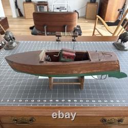 Bateau en bois Flying Yankee Model 68 Jacrim des années 1920, apte à la navigation, moteur fonctionnel 21