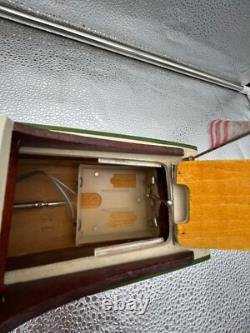 Bateau en bois H. T. C. rare, alimenté par batterie, fonctionne, rare Japon