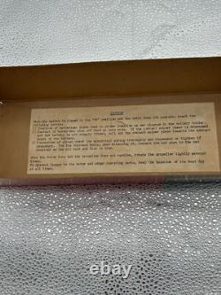 Bateau en bois H. T. C. rare, alimenté par batterie, fonctionne, rare Japon