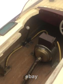 Bateau en bois Vitage ITO Model Speedster à batterie - Fonctionne