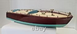 Bateau en bois à moteur à hélice Vintage ITO Japon Modèle Speedster 18 pouces O-141