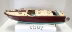 Bateau en bois à moteur à hélice Vintage ITO Japon Modèle Speedster 18 pouces O-141