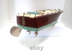 Bateau en bois à moteur à hélice Vintage ITO Japon Modèle Speedster 18 pouces O-141