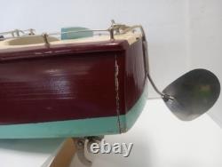 Bateau en bois à moteur à hélice Vintage ITO Japon Modèle Speedster 18 pouces O-141