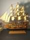 Bateau En Bois Fait Main, Grand Modèle De Navire Nautique, Voilier Marin Avec 2 Ancres En Fer