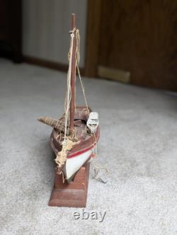 Bateau en bois fait main modèle 12 années 1940