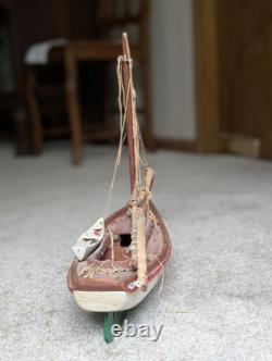 Bateau en bois fait main modèle 12 années 1940