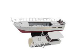 Bateau en bois fait main modèle réduit Chris Craft Commander 47 RC Convertible 32