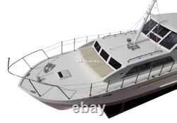 Bateau en bois fait main modèle réduit Chris Craft Commander 47 RC Convertible 32