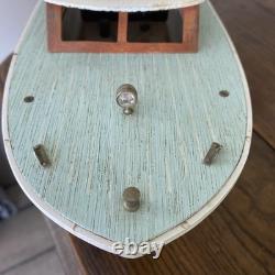 Bateau en bois jouet modèle LANGCRAFT vintage du Japon 1 moteur électrique