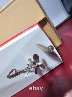 Bateau en bois jouet modèle à moteur japonais Rico Port Patrol boîte Japon