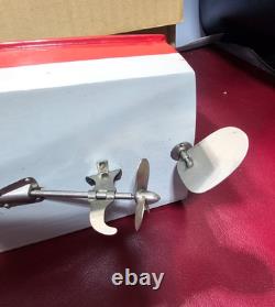 Bateau en bois jouet modèle à moteur japonais Rico Port Patrol boîte Japon