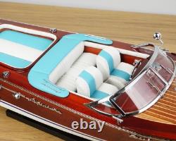 Bateau en bois modèle Riva Aquarama 21'' 53cm Cadeau d'anniversaire pour Papa