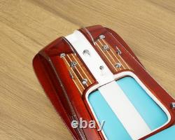 Bateau en bois modèle Riva Aquarama 21'' 53cm Cadeau d'anniversaire pour Papa