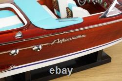 Bateau en bois modèle Riva Aquarama 21'' 53cm Cadeau d'anniversaire pour Papa